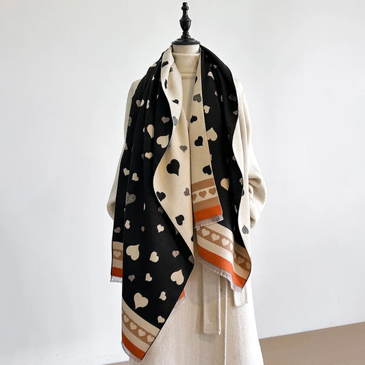 2025 Designed Women's Winter Warm Cashmere Shawl - Fashion Scarf Neckerchief  Pashmina Head Scarf  Wrap  Poncho & Echarpe