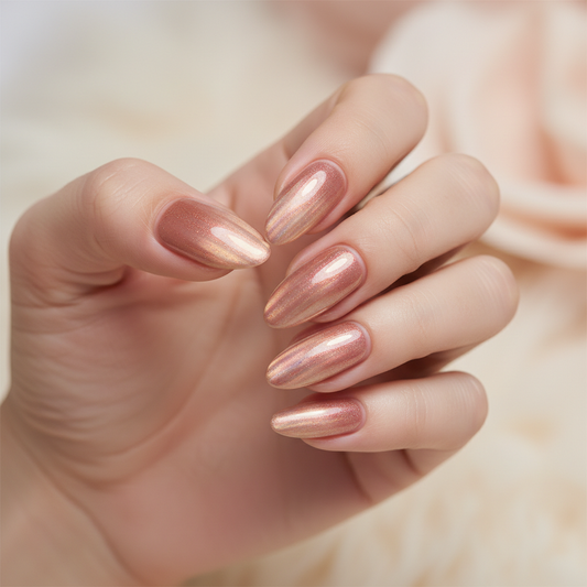 Manucure avec effet cat eye